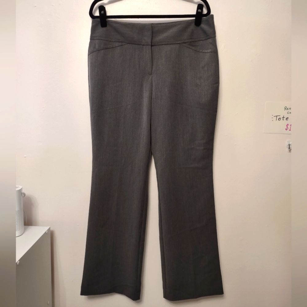 Grey Wide Leg Slacks Ellie 14